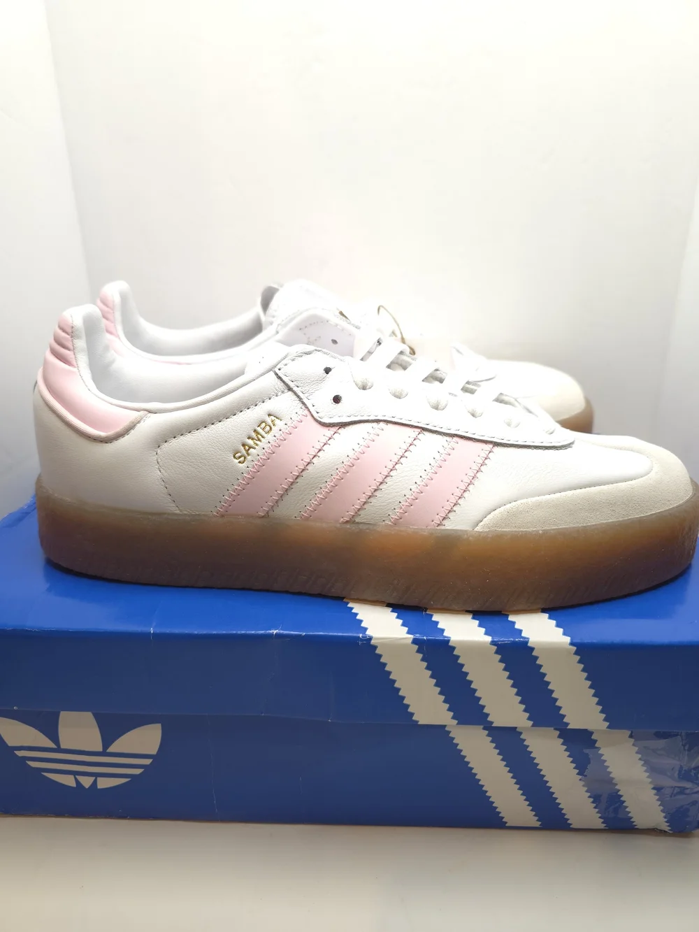 Adidas Samba Platform White & Pink